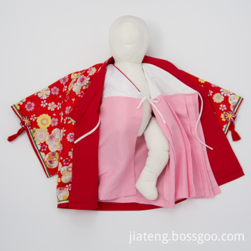 Flower Pattern Red Color Quilt Custume Set